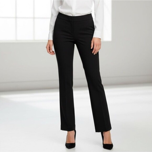Ann Taylor Pants - Ann Taylor Factory Black Stretch Bootcut Dress Pants Office Workwear Size 4